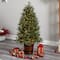 5ft. Pre-Lit Colorado Aspen Artificial Christmas Tree in Decorative Planter, White LED Lights